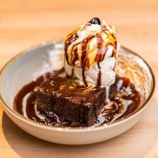 Chocolate Brownie Sundae