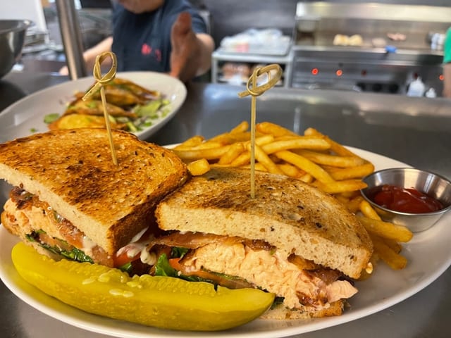 Grilled Salmon BLT.
